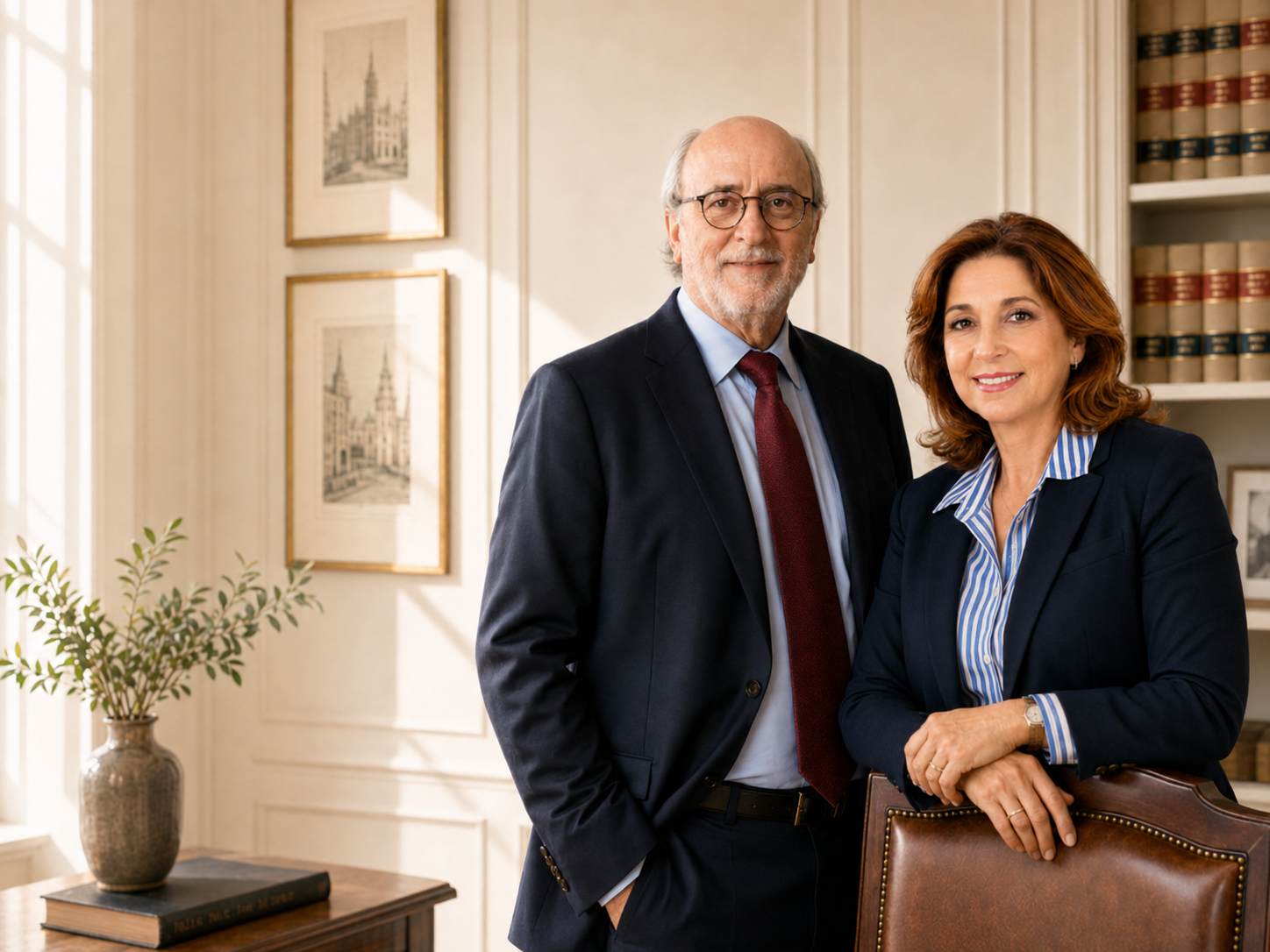 Valentín Rodríguez y María Teresa Hermosilla, socios fundadores del despacho